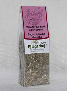 Herbal bath sachet/Kräuter für Bad oder Sauna (8 portions)