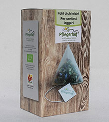 To feel light (pyramidial teabags biodegradable)